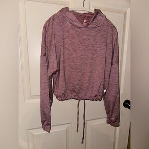 Born Primitive Pink Cropped Relaxed Hoodie L Gym Athleisure activewear